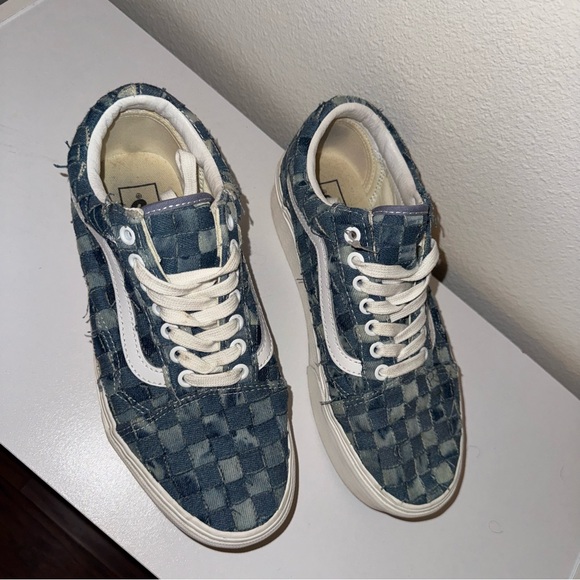 Vans Woven Old Skool Stackform in Patched Denim | Women’s 9 - Picture 6 of 7